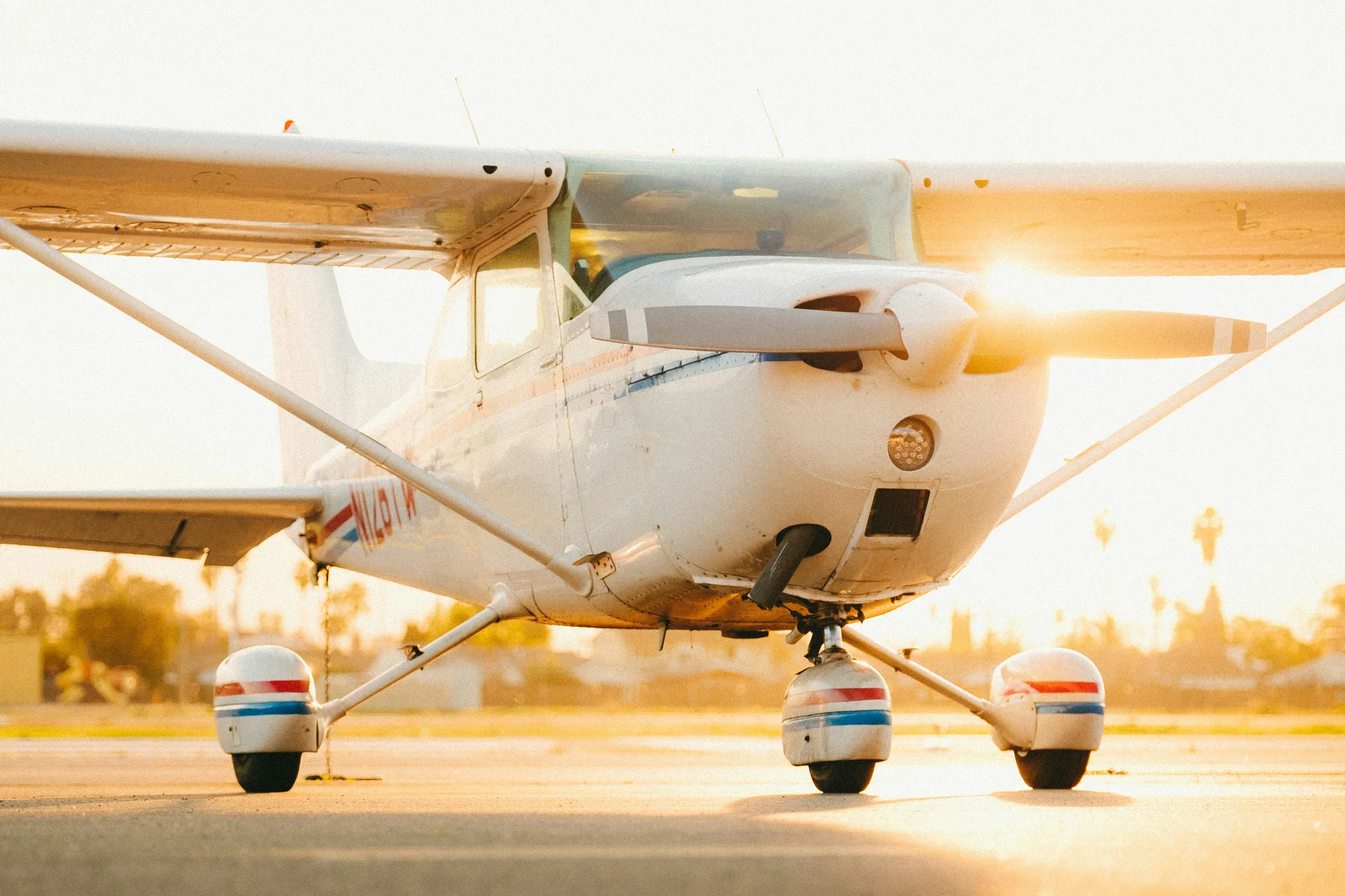 Single-engine aircraft at Van Nuys Airport